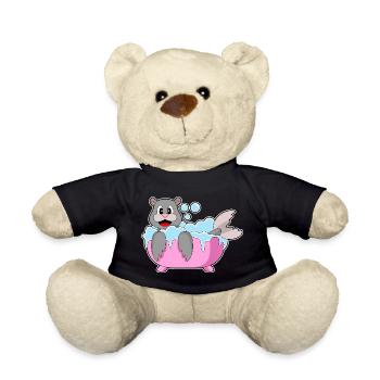 Baignoire de bain à sceller - Nounours - noir - Devant