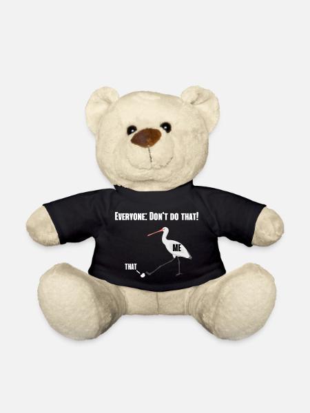 Lustiges Pelikan Tierliebhaber Spaß Geschenk - Teddy - Schwarz