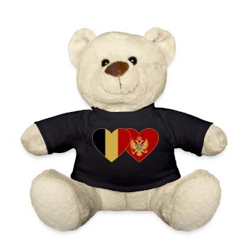 Belgique Drapeau du Monténégro - Nounours - noir - Devant