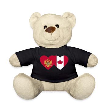 Monténégro Drapeau du Canada - Nounours - noir - Devant