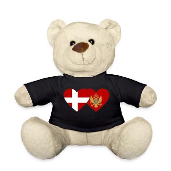 Danemark Drapeau du Monténégro - Nounours - noir - Devant