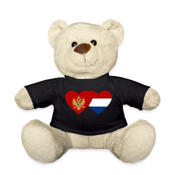 Montenegro Holland Flag - Teddy Bear - black - Front