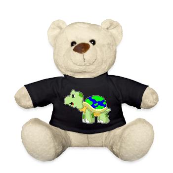 Schildkröte Erdkugel - Teddy - Schwarz - Vorne