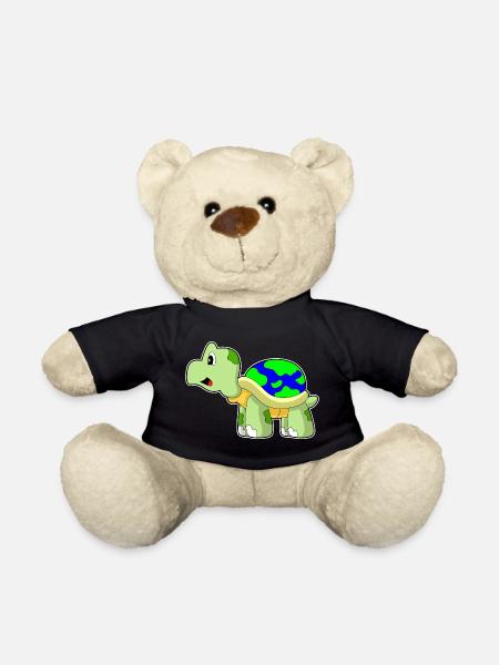 Schildkröte Erdkugel - Teddy - Schwarz