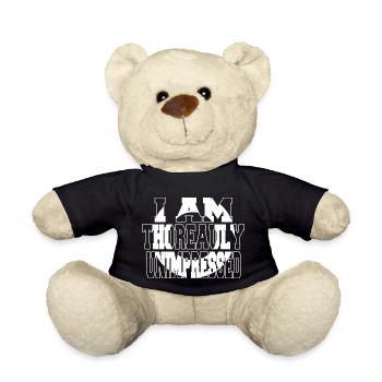 inspirational jokes gift literary quotes movies - Teddy - Schwarz - Vorne