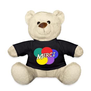 MAÎTRESSE. MERCI. MERCI MAÎTRESSE - Nounours - noir - Devant