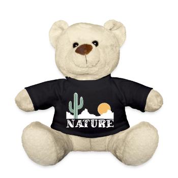 Nature and white desert - Teddy Bear - black - Front