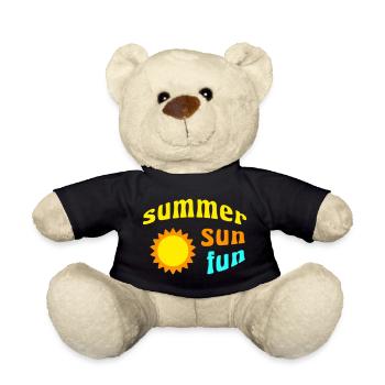 Summer Sun Fun - Teddy Bear - black - Front