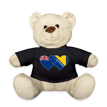 Drapeau de la Bosnie-Zélande - Nounours - noir - Devant
