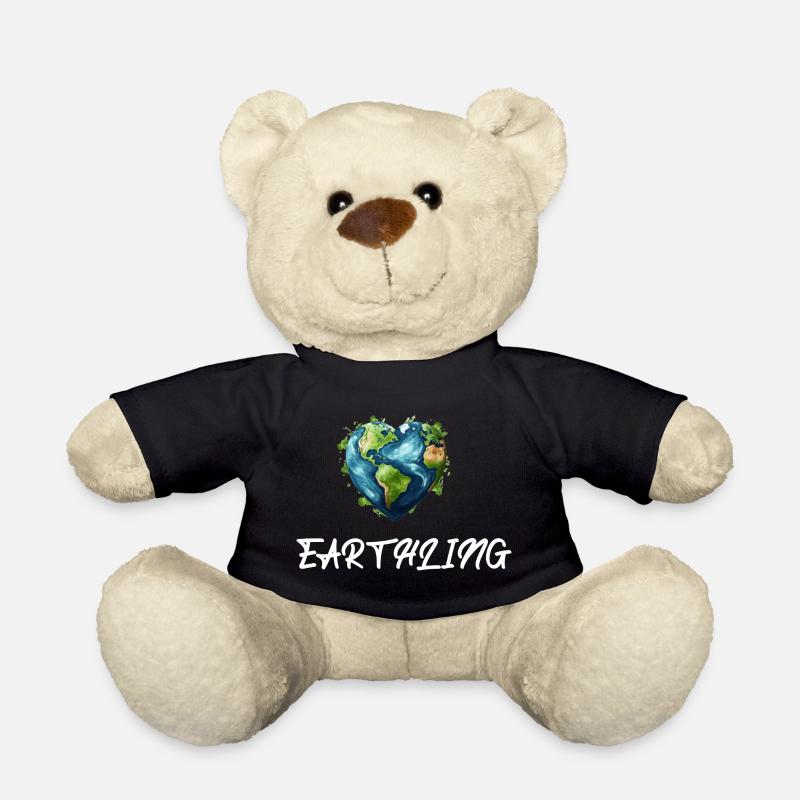 Earthling Citizen of the World - Teddy Bear - black