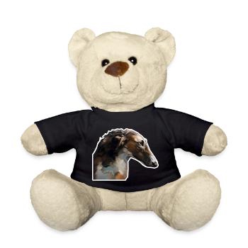 Russian greyhound Barzoi - Teddy Bear - black - Front