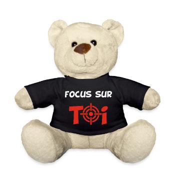 Focus sur toi (blanc) - Nounours - noir - Devant