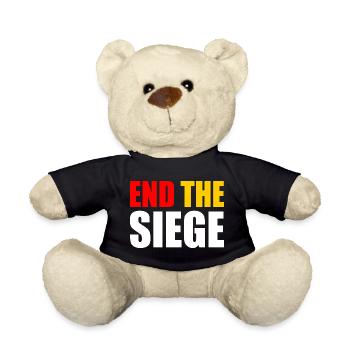End the siege - Teddy Bear - black - Front