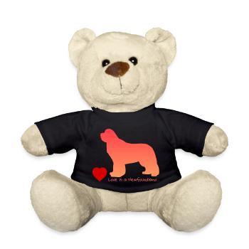 Love is a Newfoundland 011 - Teddy - Schwarz - Vorne