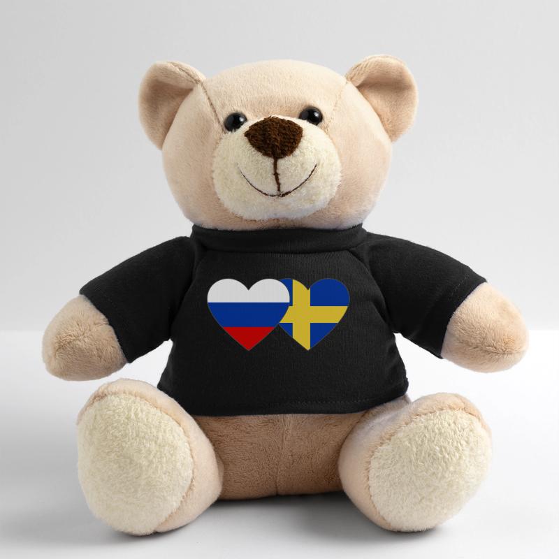 Drapeau de la Suède Russie Nounours