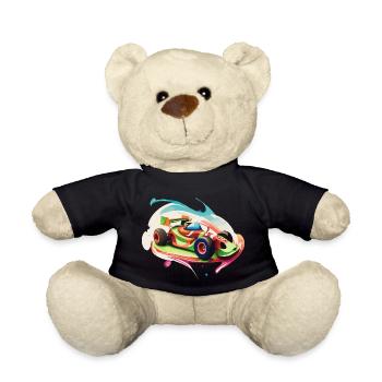Candy Racecar - Teddy Bear - black - Front