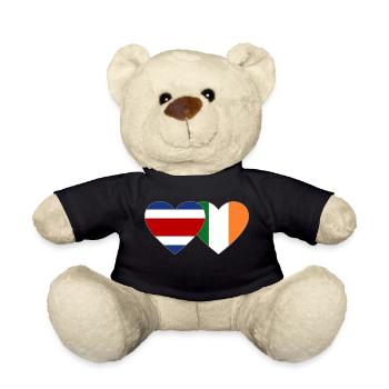 Coeur du drapeau de l’Irlande du Costa Rica - Nounours - noir - Devant