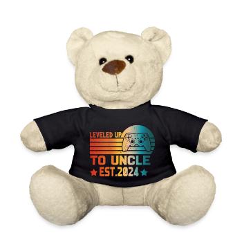 Stufenaufstieg zum Onkel Level Freigeschaltet Est Onkel 2024 - Teddy - Schwarz - Vorne