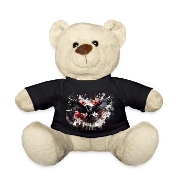 Raven - Teddy Bear - black - Front