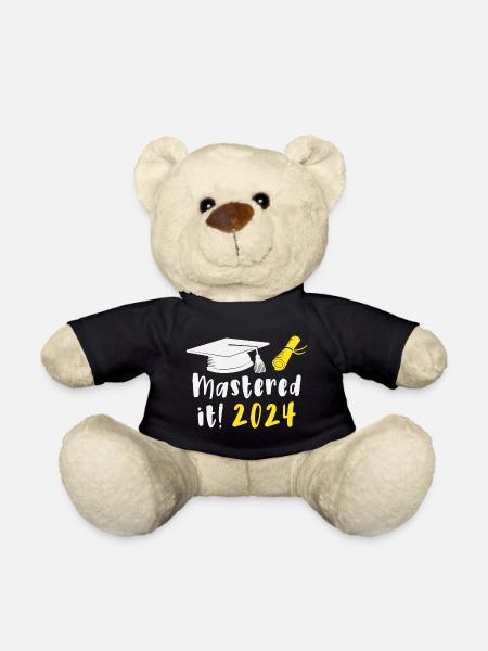 Mastered It 2024 Masters Degree Graduation 2024 - Teddy Bear - black
