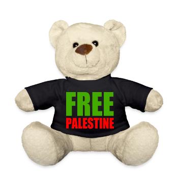 Free palestine - Teddy Bear - black - Front