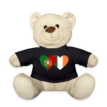 Drapeau du Portugal Irlande - Nounours - noir - Devant