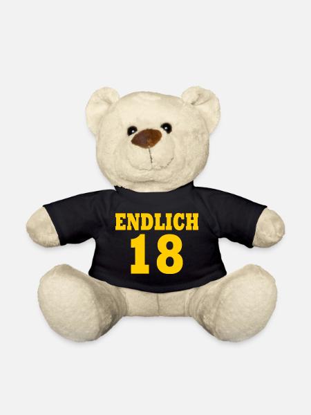 Endlich 18 - Teddy - Schwarz