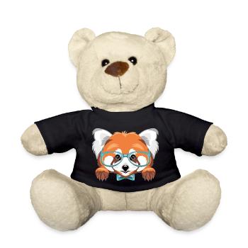 Coup d’œil sur le panda roux intelligent - Nounours - noir - Devant