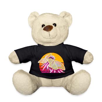 Butterfly Couple - Sonja Ariel von Staden - Teddy Bear - black - Front