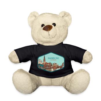 Hamburg, eine historische deutsche Stadt - Teddy - Schwarz - Vorne