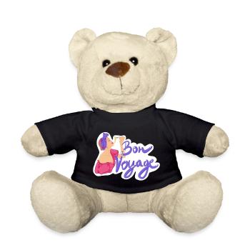 Bon Voyage Gute Reise - Teddy - Schwarz - Vorne