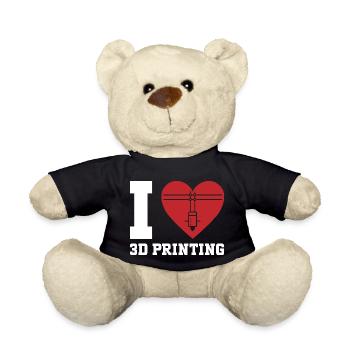 3D Drucker 3D Druck - Teddy - Schwarz - Vorne