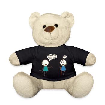That Will Cost An Arm And A Leg Stick People Pun - Teddy Bear - black - Front