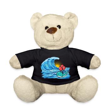 Wal Fisch Schwimmer Welle schwimmen - Teddy - Schwarz - Vorne