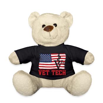 Vet Tech Veterinary Medicine Veterinary Technician - Teddy Bear - black - Front