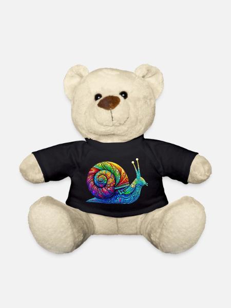 Schnecke - Teddy - Schwarz
