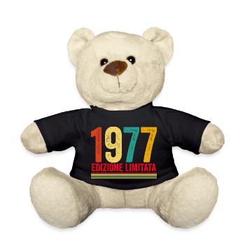 1977 rétro vintage anniversaire version italia - Nounours - noir - Devant