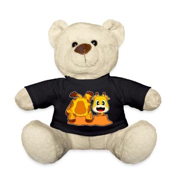 Giraffe Hole - Teddy Bear - black - Front