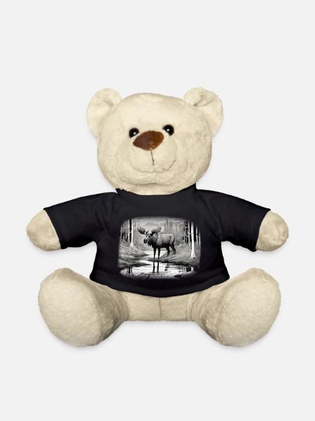 Elch - Teddy - Schwarz