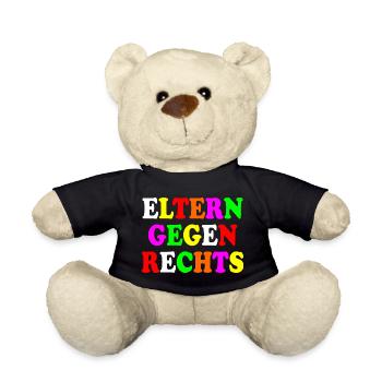 Eltern gegen rechts - Teddy - Schwarz - Vorne