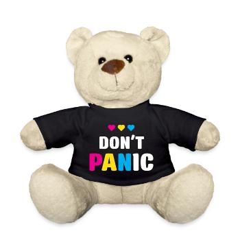 LGBT Pride Month - Keine Panik - Teddy - Schwarz - Vorne