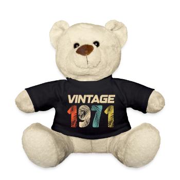 Vintage 1971 Retro - Best-seller - Nounours - noir - Devant