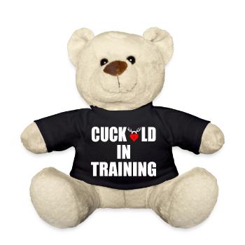 cuckold in training - Teddy Bear - black - Front