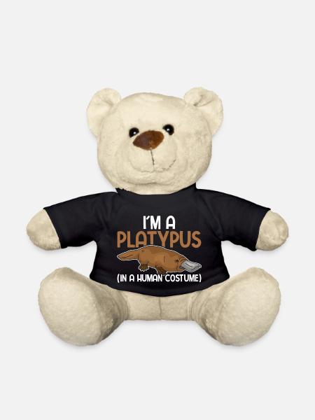 Schnabeltier Niedliches Schnabeltier - Teddy - Schwarz