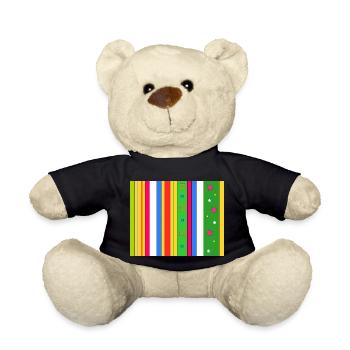 Muster Streifen und Formen - Teddy - Schwarz - Vorne