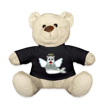 Seal Angel Wings - Teddy Bear - black - Front