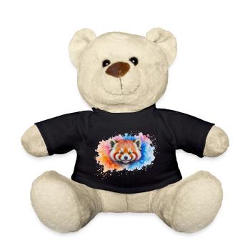 Aquarelle Red Panda Splash - Nounours - noir - Devant