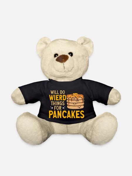 Pancake Breakfast Pancakes - Teddy Bear - black