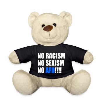 no racism no sexism no afd - Teddy - Schwarz - Vorne