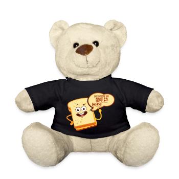Did Someone Say Grilled Cheese Sandwich Food - Teddy - Schwarz - Vorne